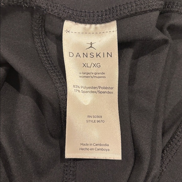 Danskin Womens Black Leggings with Pockets XL - Picture 9 of 9